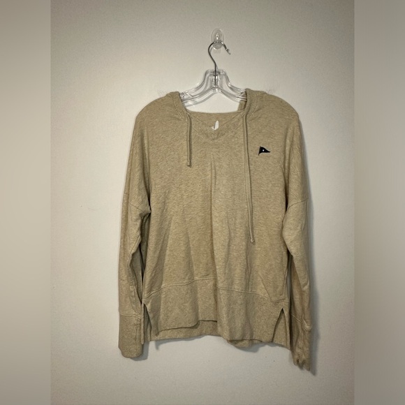 Johnnie O Carrie Pullover Hoodie Oversized Oatmeal Sz S Comfortable Soft Cozy - Picture 2 of 8